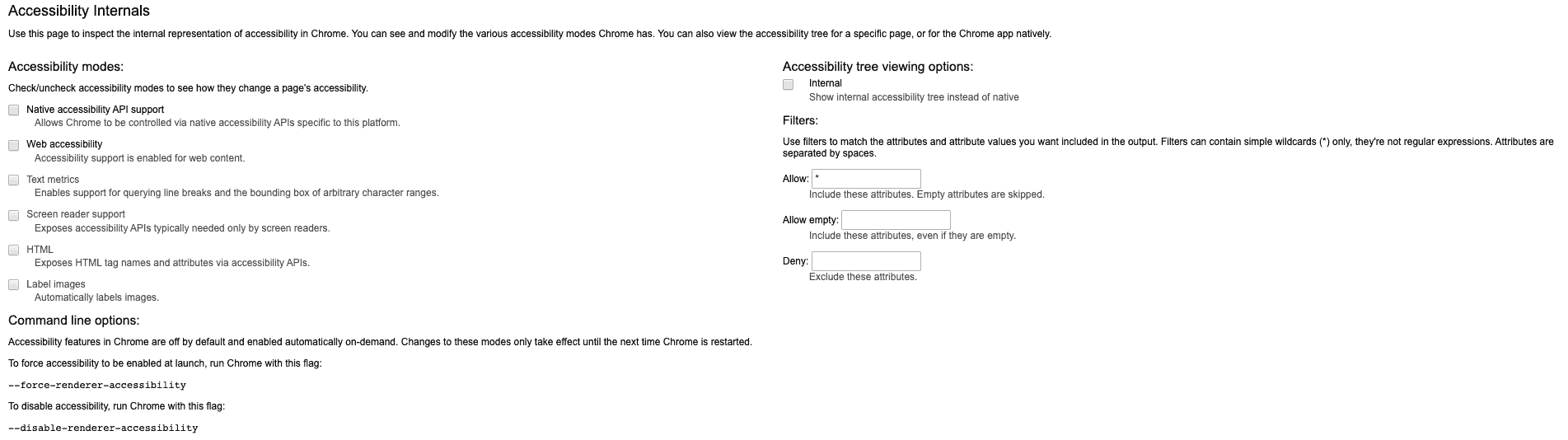 Google Chrome Accessibility